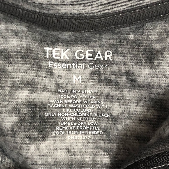 TEK GEAR Gray Pull Over Fleece Jacket - Picture 6 of 6